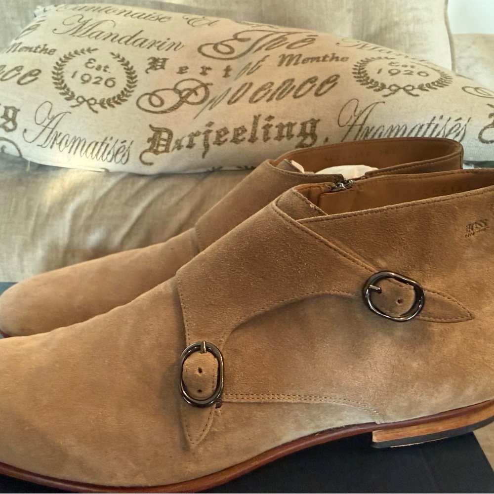 Boss Suede Double Monk Strap Chelsea boot - Picture 4 of 9